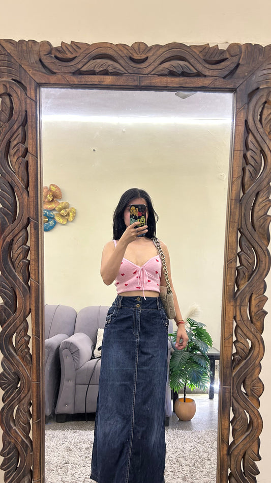 61) korean skirt 32 waist/l:35