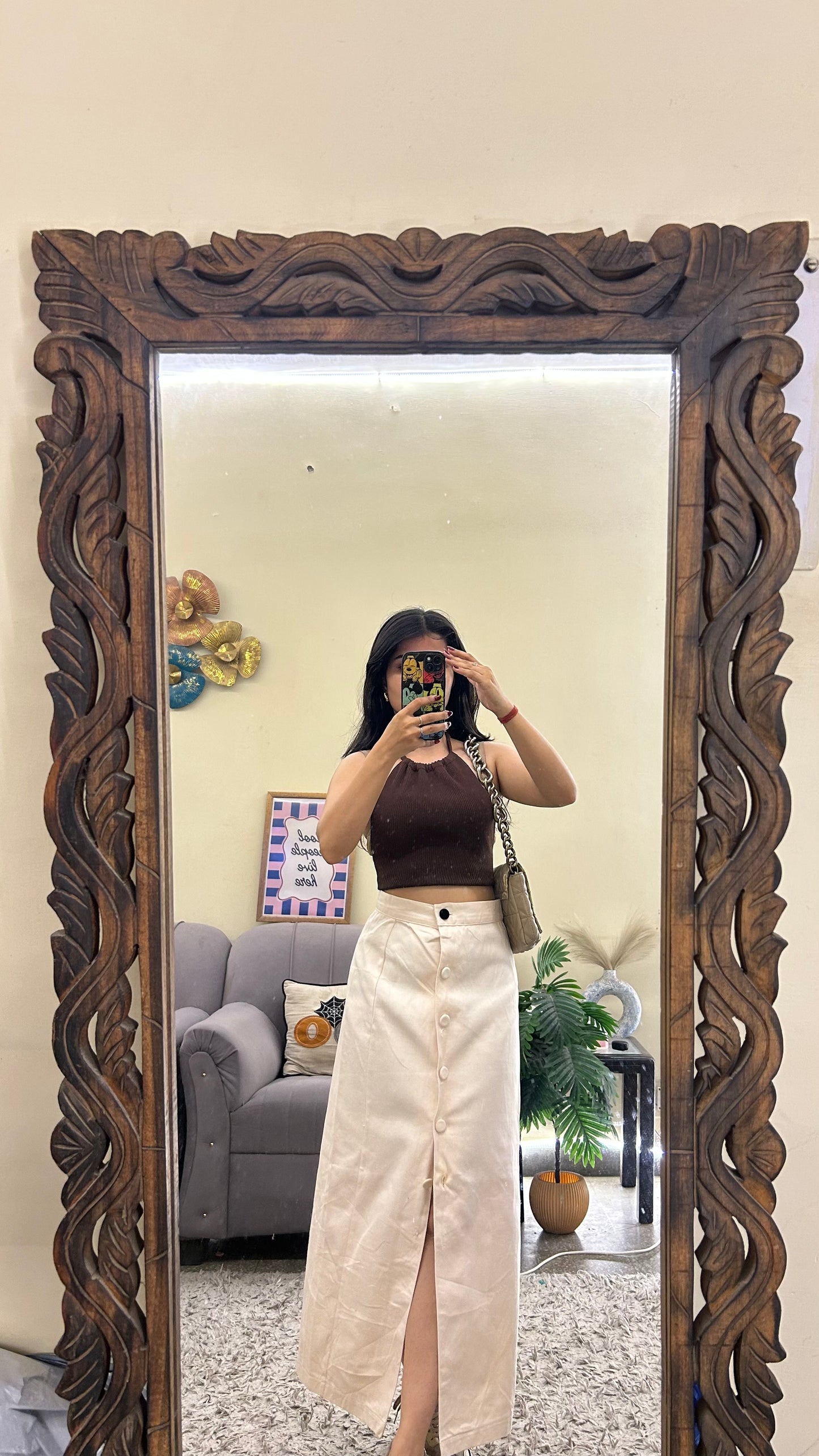 70) Korean skirt 26 waist/l:33