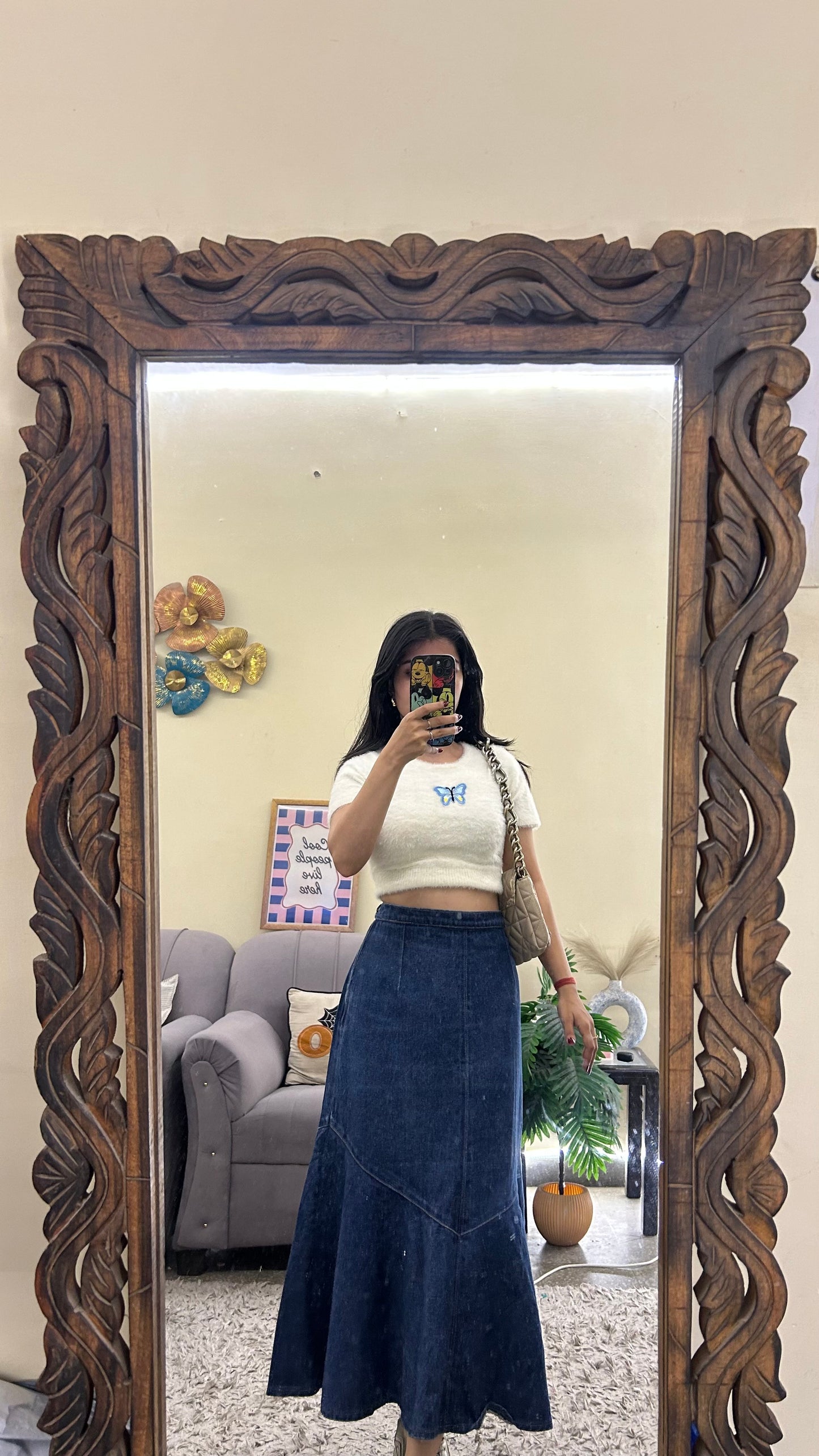82) Korean skirt 30 waist/l:32