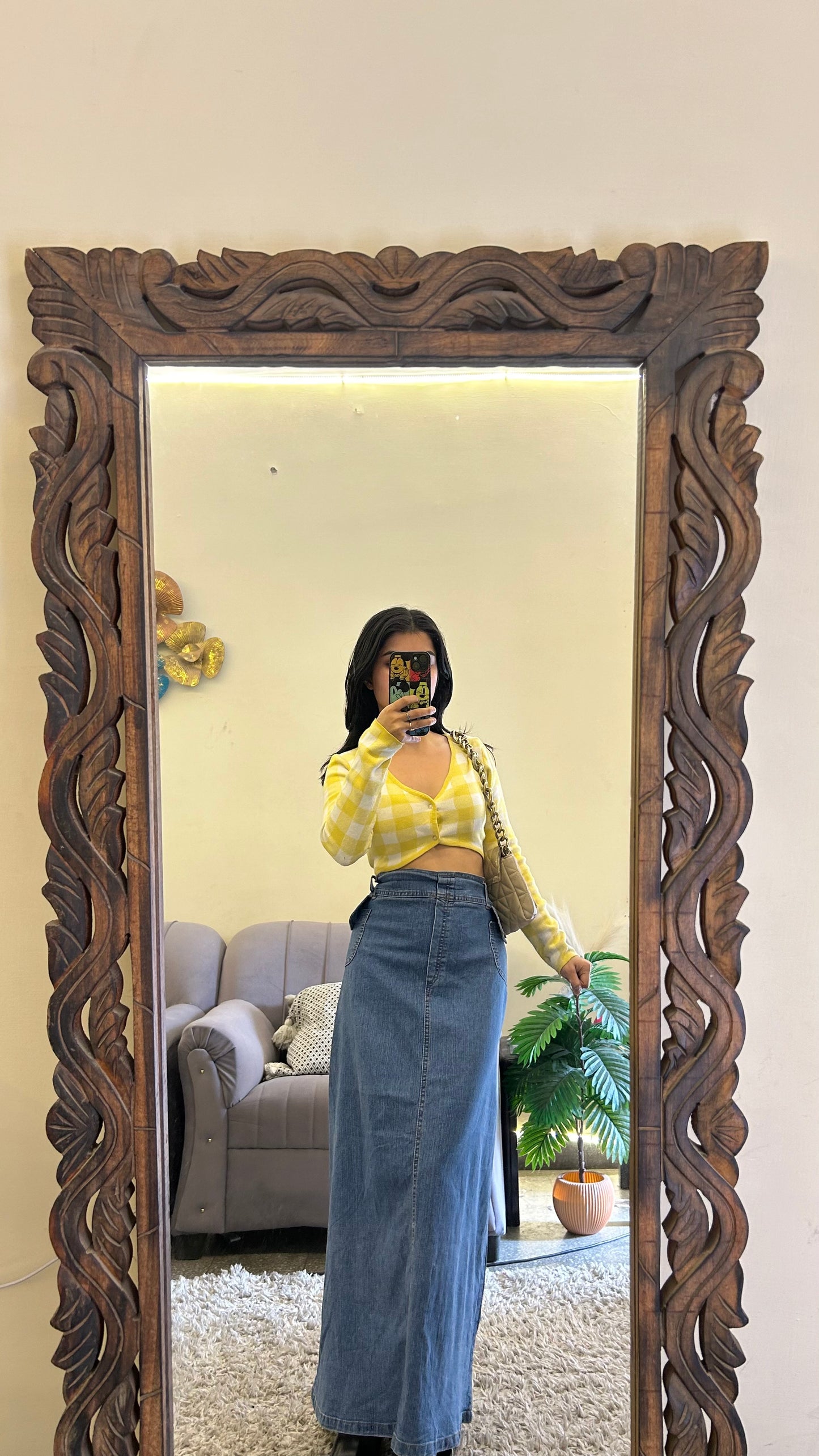 24) Korean skirt 42 waist/l:36