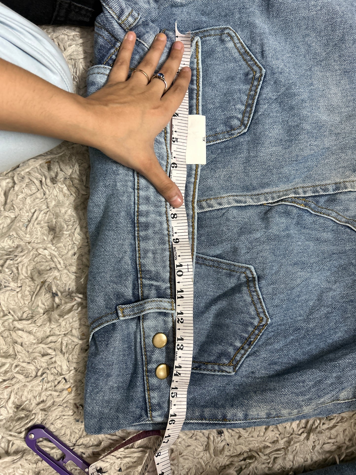 85) korean skirt 32 waist/l:29 re