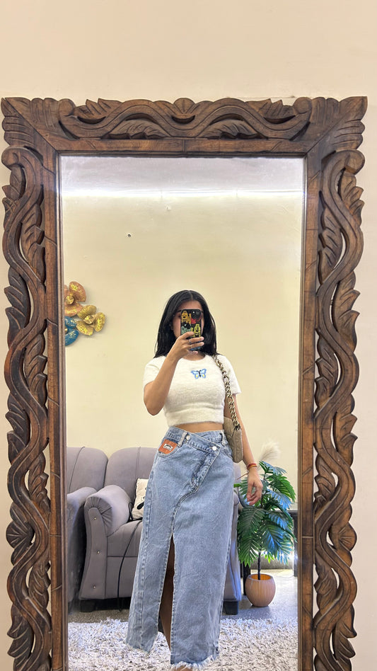 52) korean skirt waist:29/l