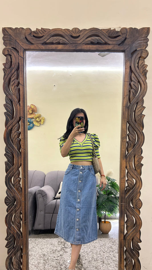 101) korean skirt 34 waist/l:26
