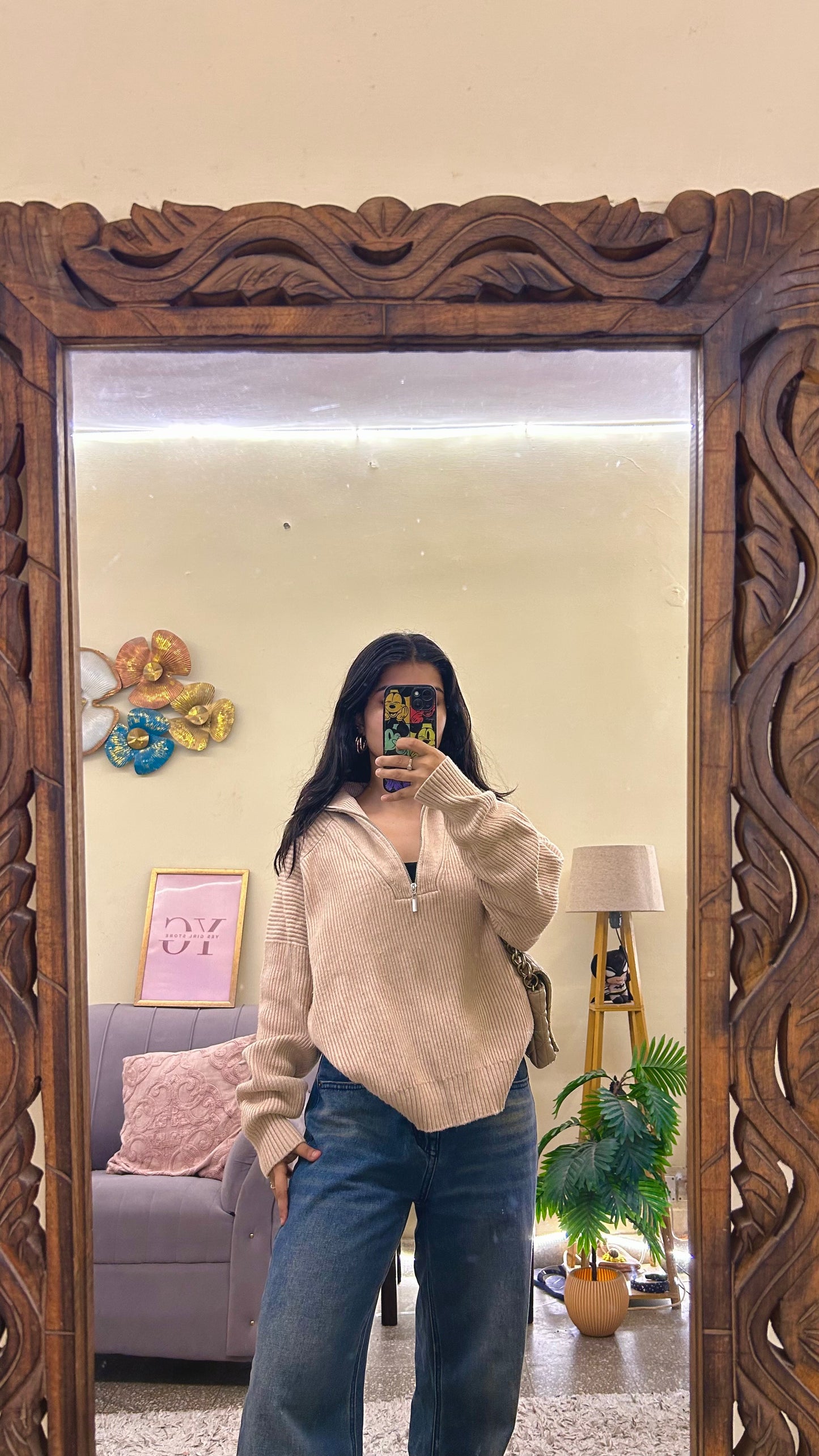 45)pintrest sweater upto size:M-L