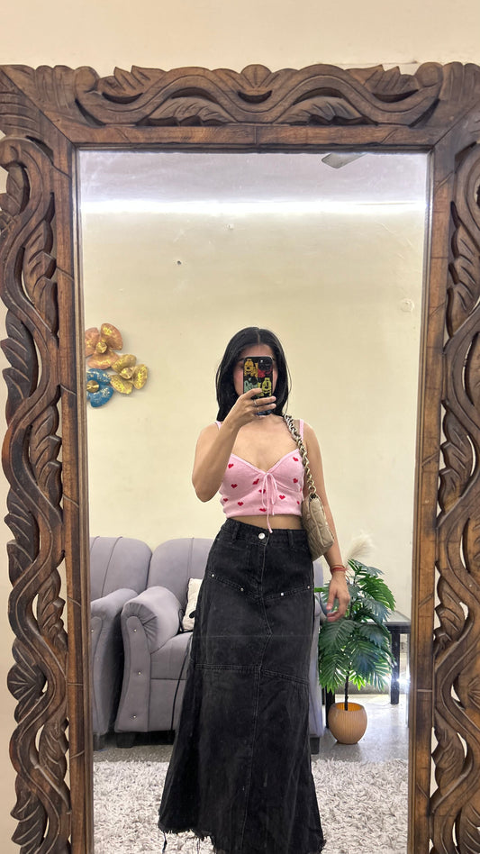 65) korean skirt 28 waist/l:29