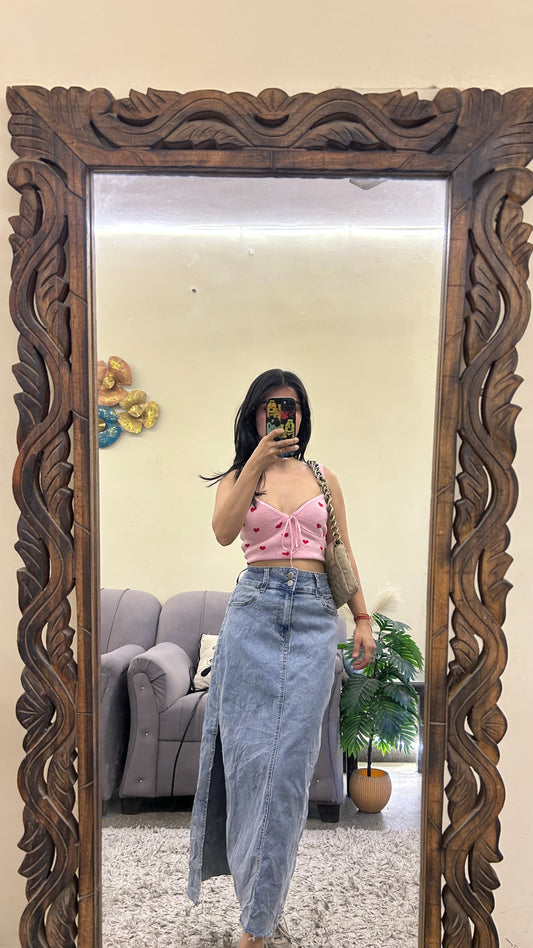 63) korean skirt 28 waist/l:32