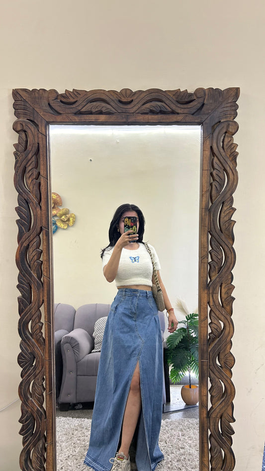 6) Korean skirt 26-28 waist/l:40