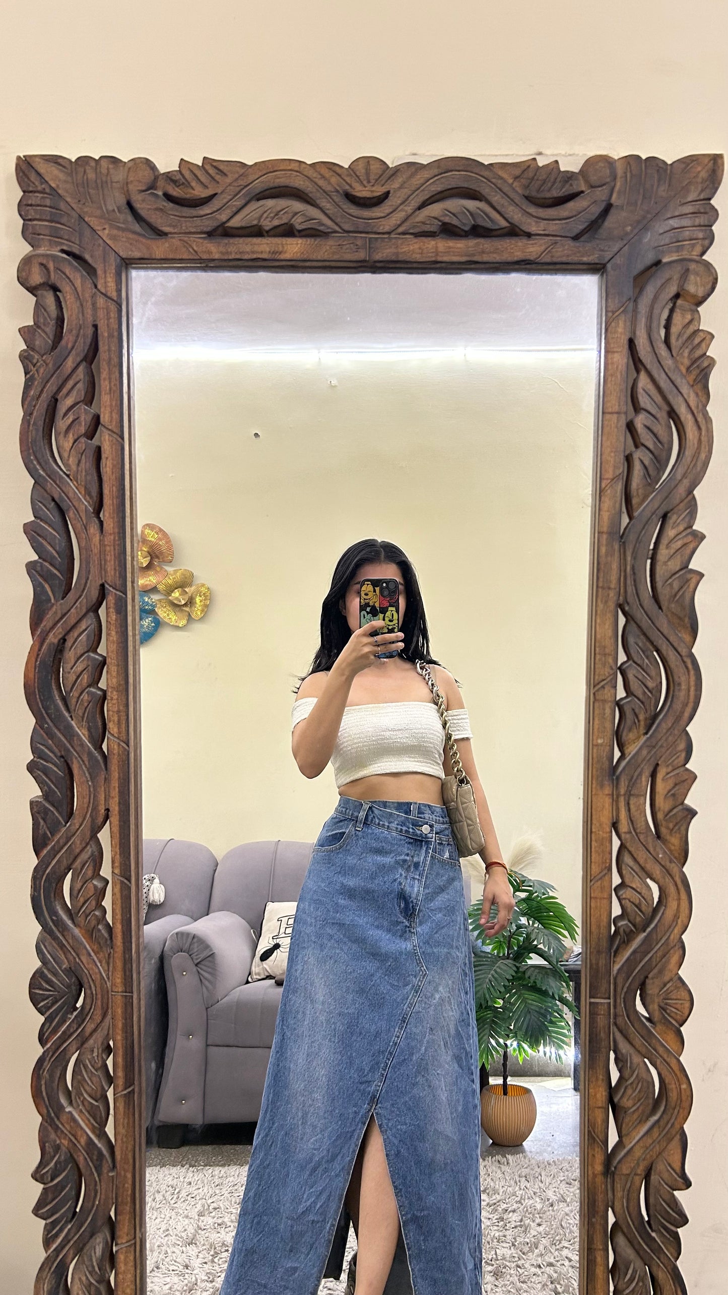 30) korean skirt 28 waist/l:35