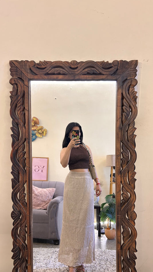 23)crochet skirt with layer waist 28-30 L-37