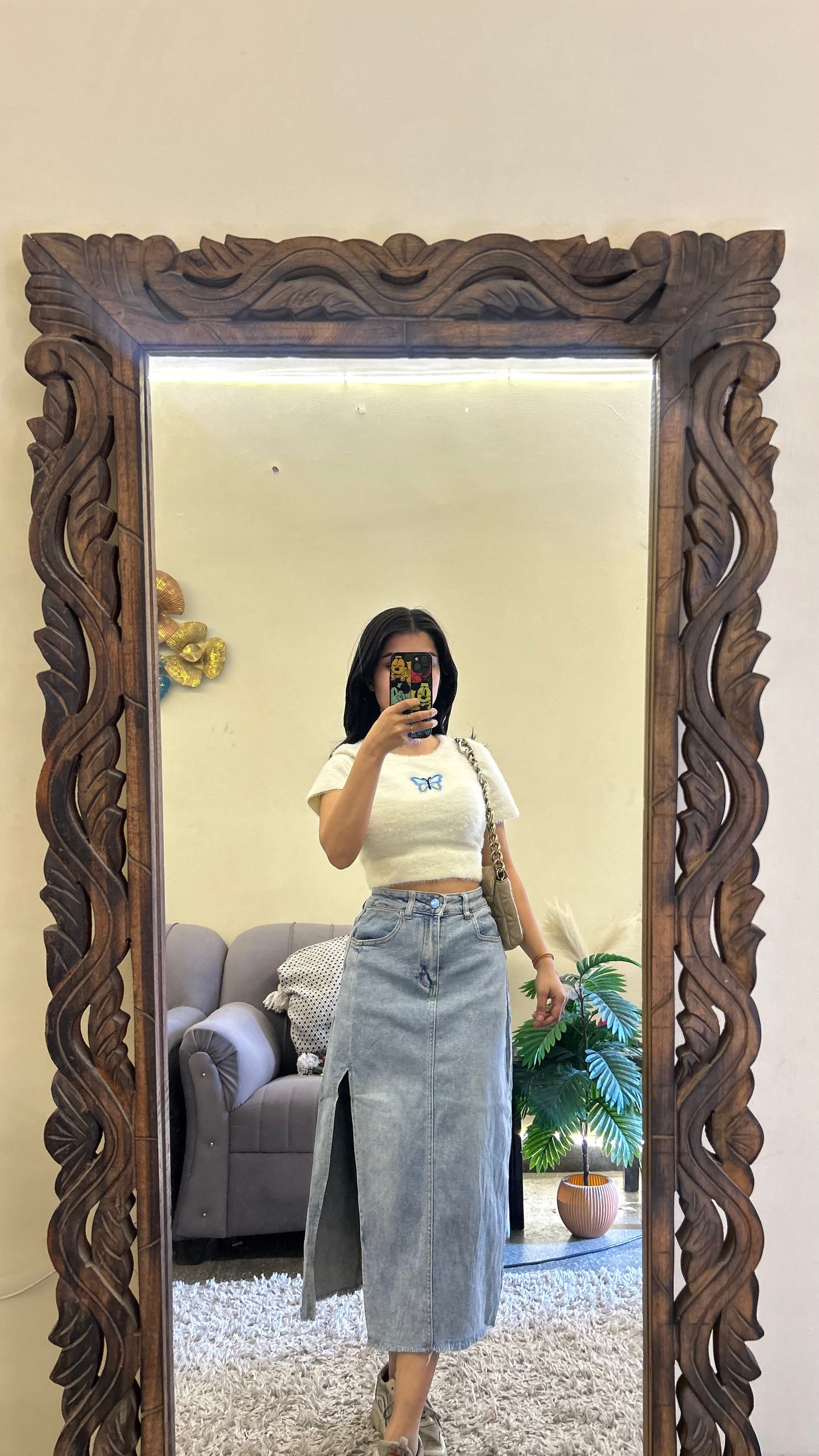 39) Korean skirt 27 waist/l:28