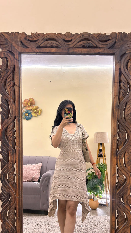 107} cute short dress bust- 34 / L -35