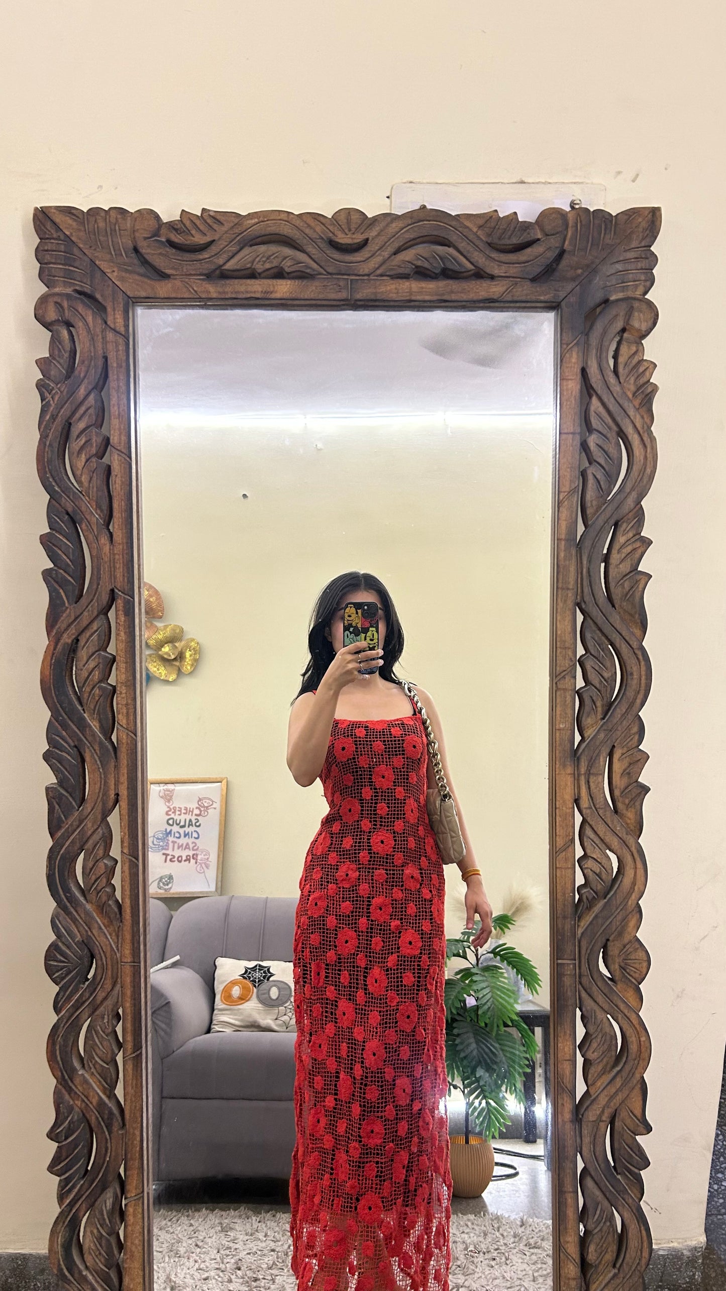 Cute crochet dress 32-34 bust/l:44