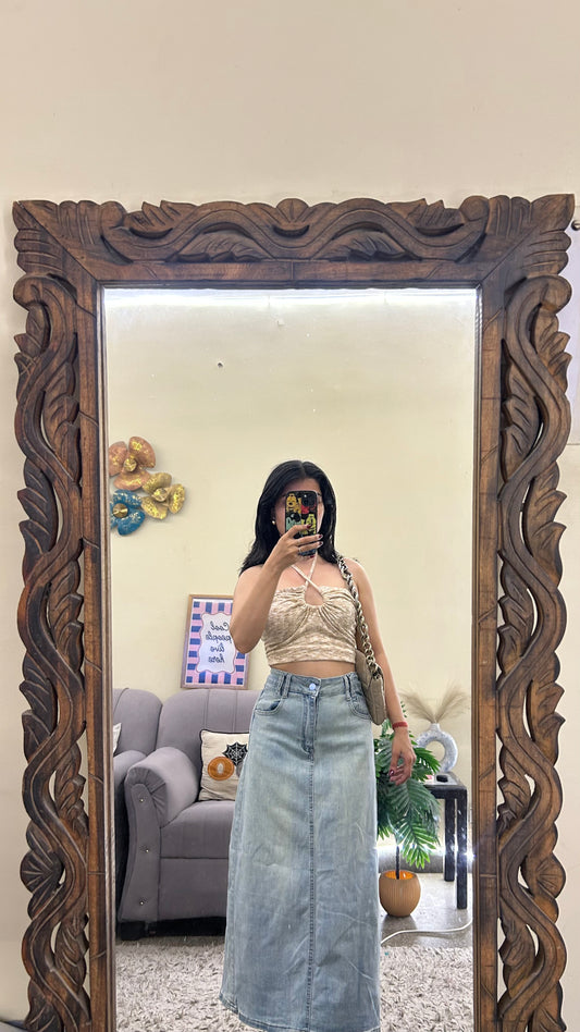 92) Korean skirt 28 waist/l:31