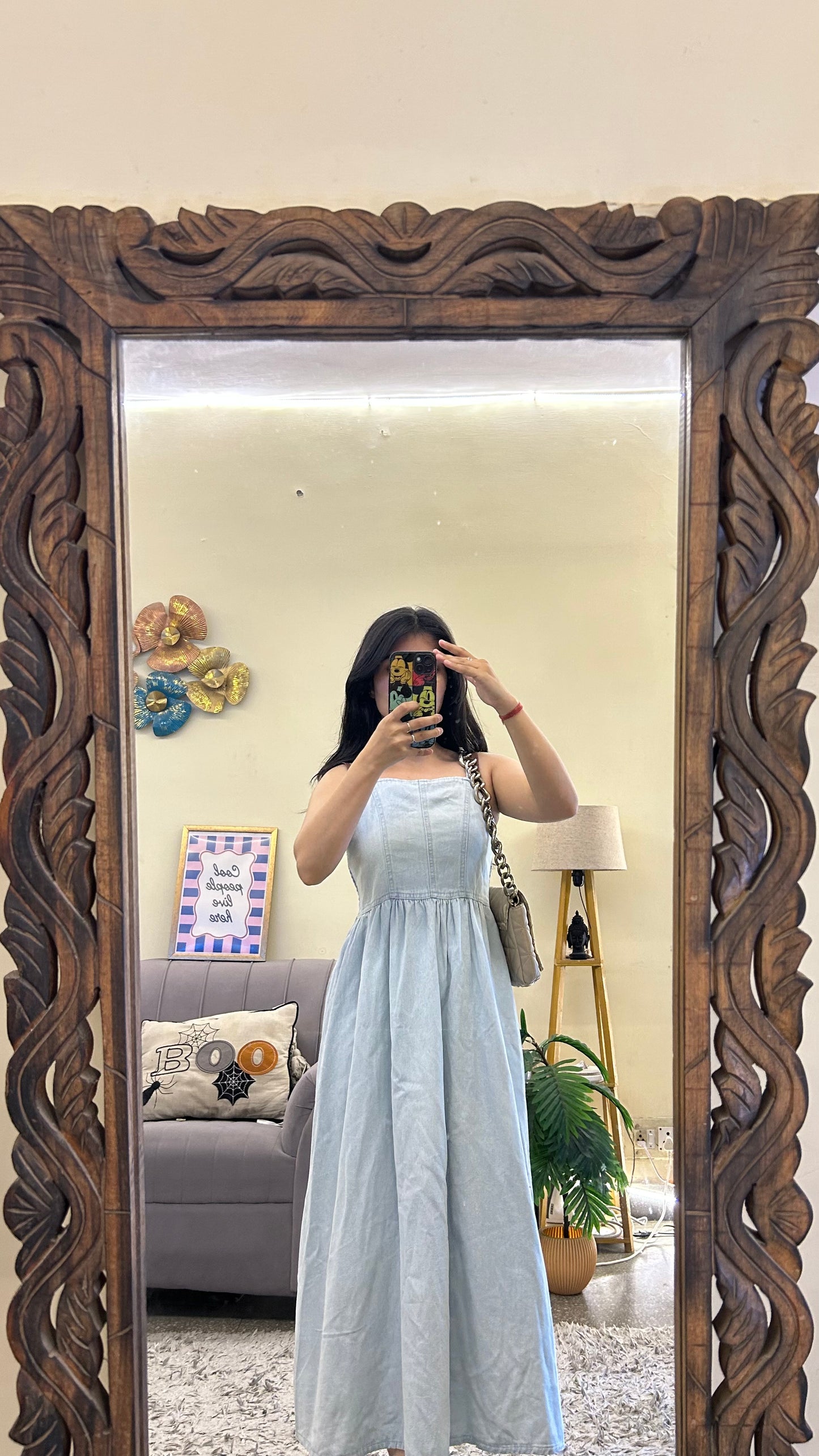 Denim dress 32-34 bust/l:42