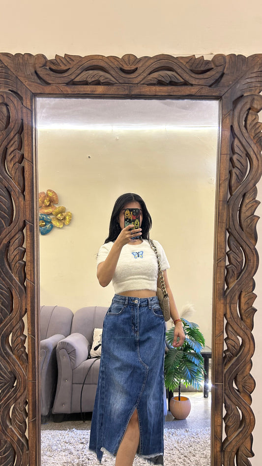 46) korean skirt 28 waist/l:28