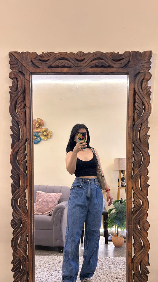 3) mom fit jeans waist - 28/ L-38