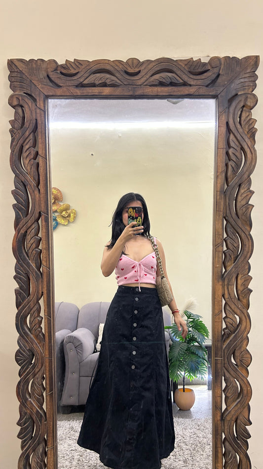 59) korean skirt 28 waist/l:32