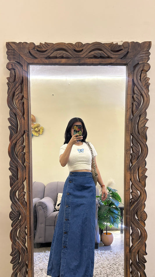 34) korean skirt 27 waist/l: 33