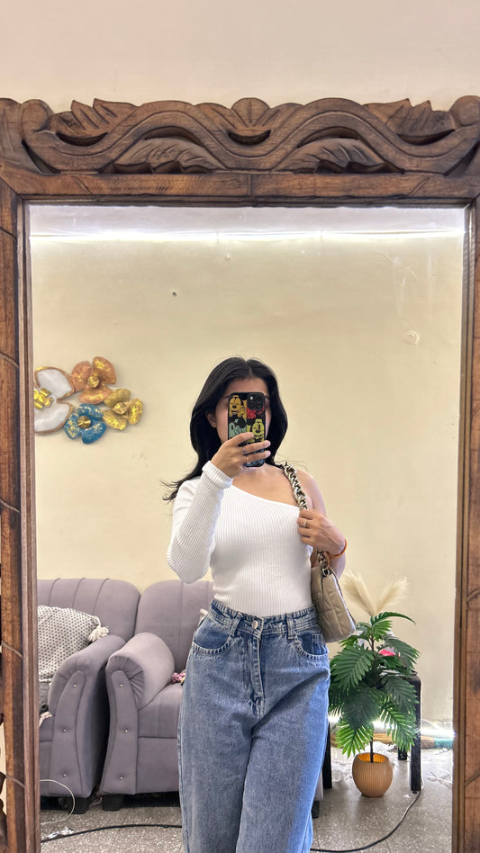 One shoulder top 34-36