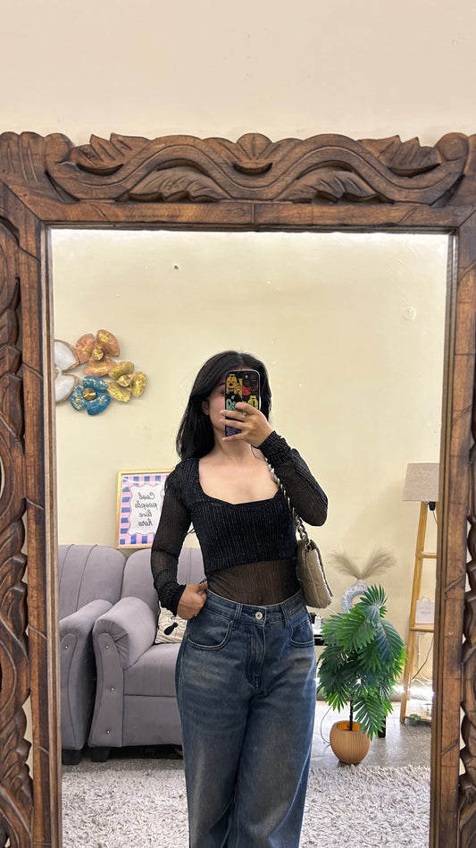 Zara mesh bodysuit 28-32 bust