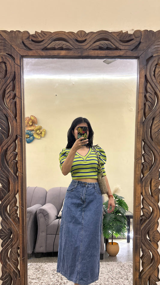 93) korean skirt 28 waist/l:28