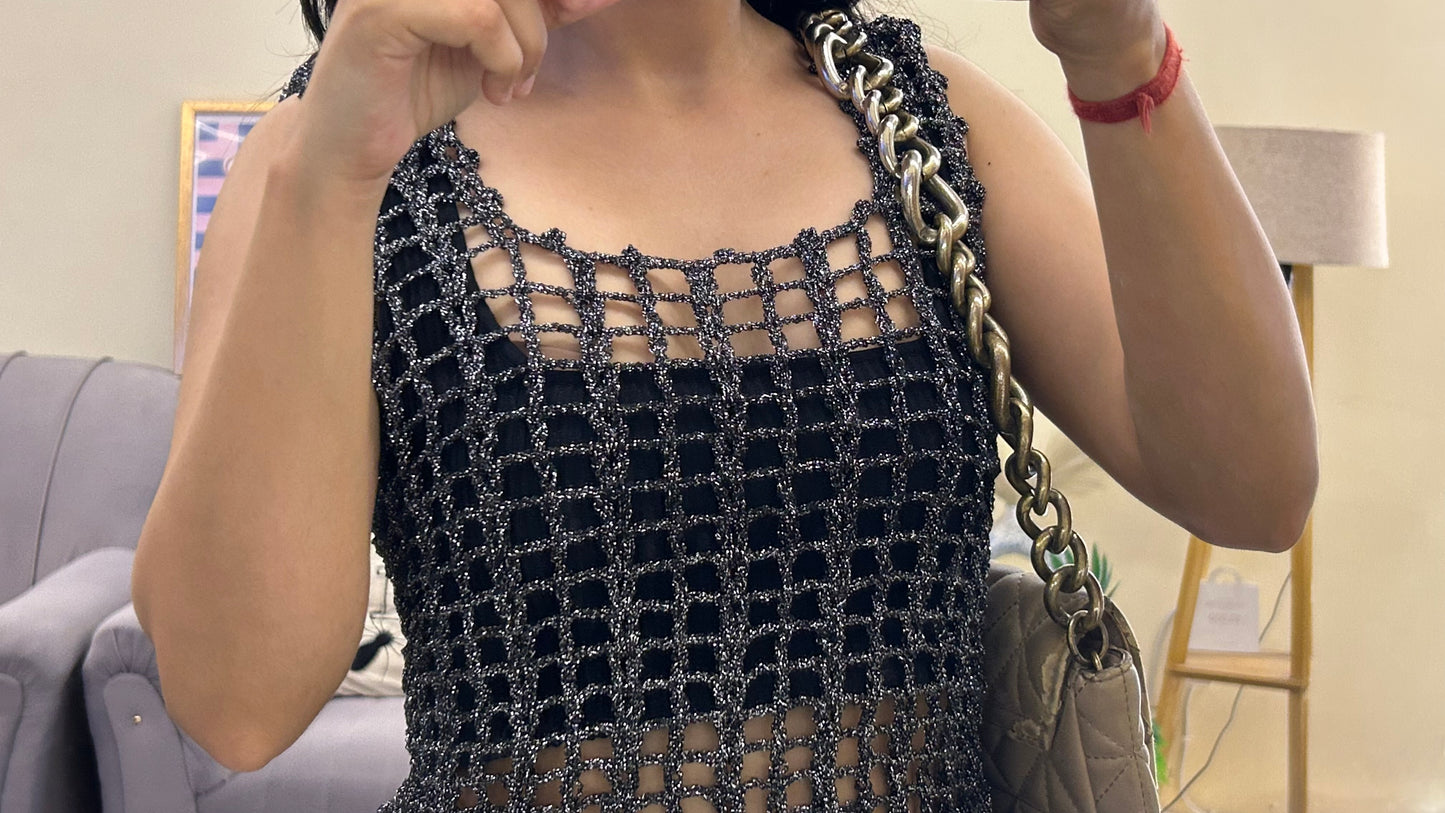 Cute shimmer top 30-32 bust