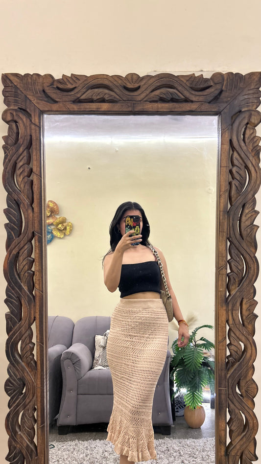 Crochet skirt 28-30 waist/l:29 (layer)