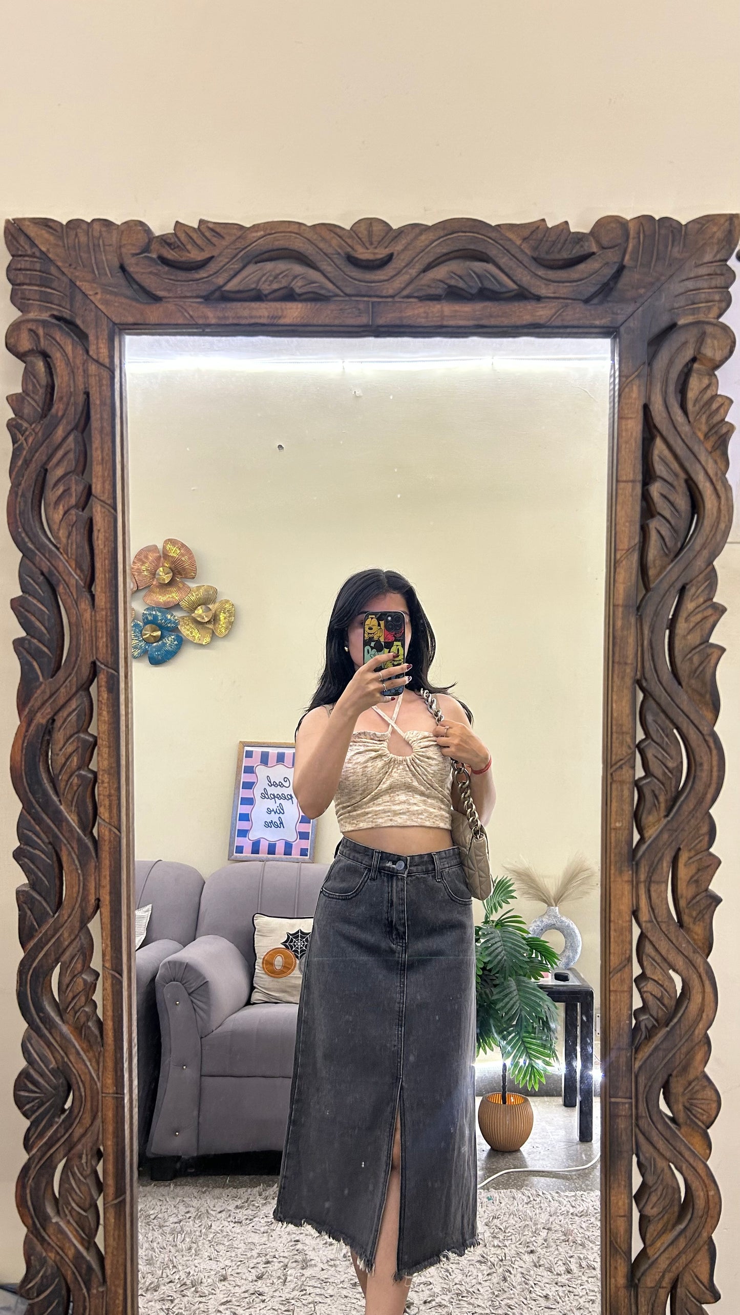 94) Korean skirt 26 waist/l:27