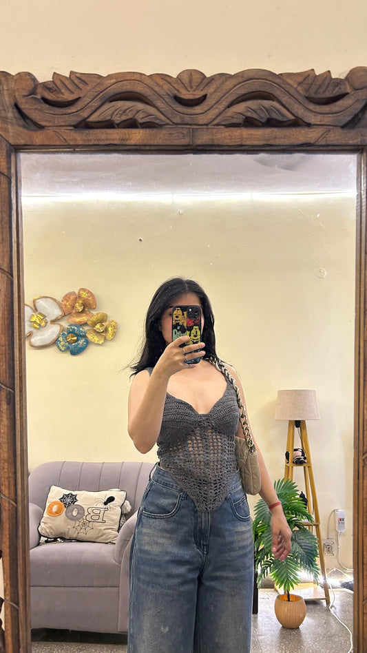 Crochet corset top 32-34 bust (lining in bust area)