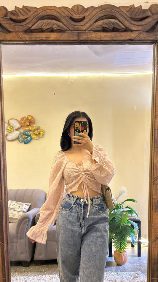 Puff sleeves top 32-34 bust