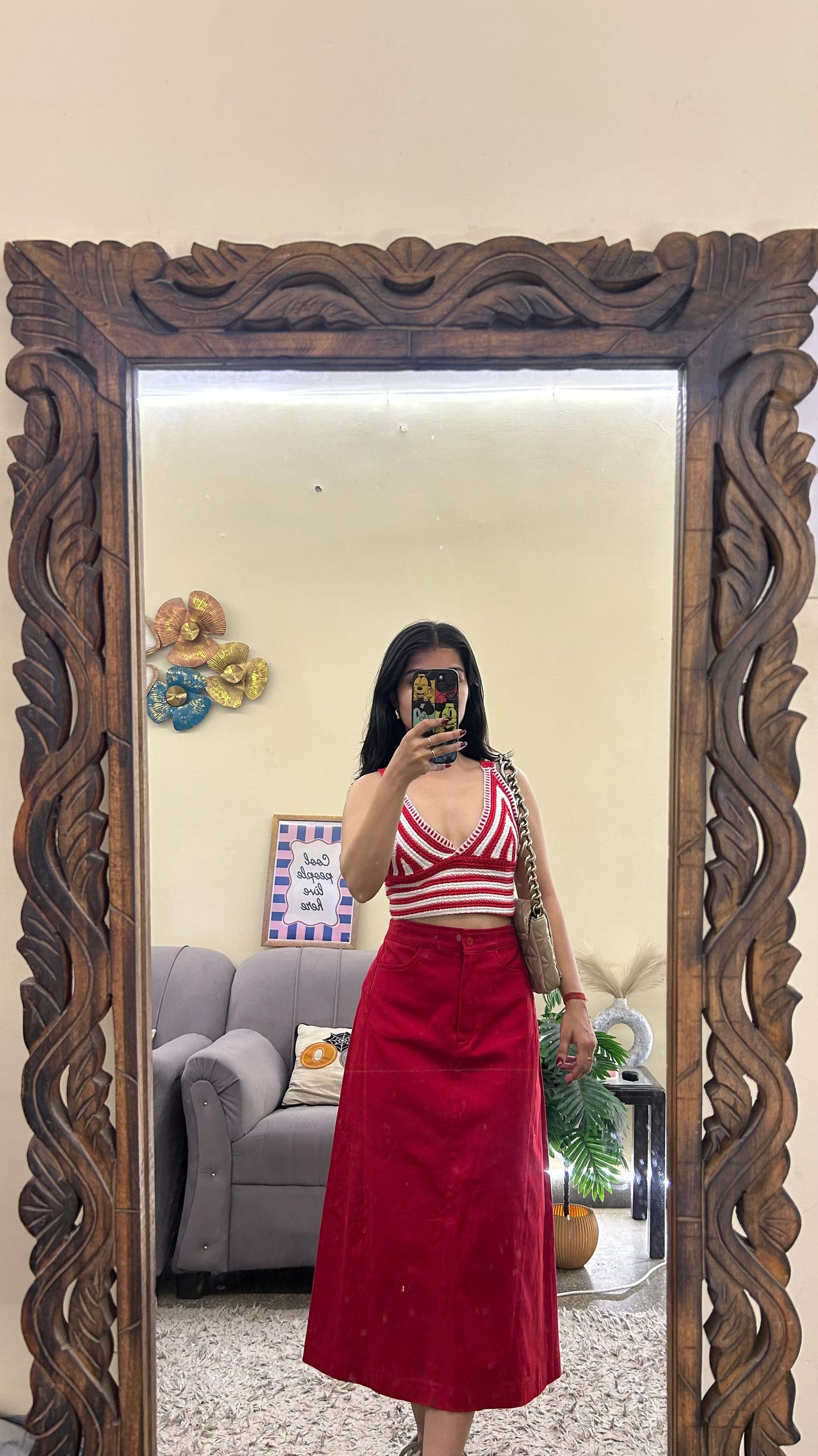 35) Korean skirt 28 waist/l:28