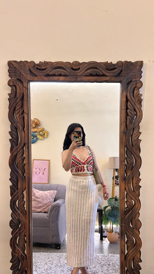 17.crochet skirt with layer waist 30-32 L-36