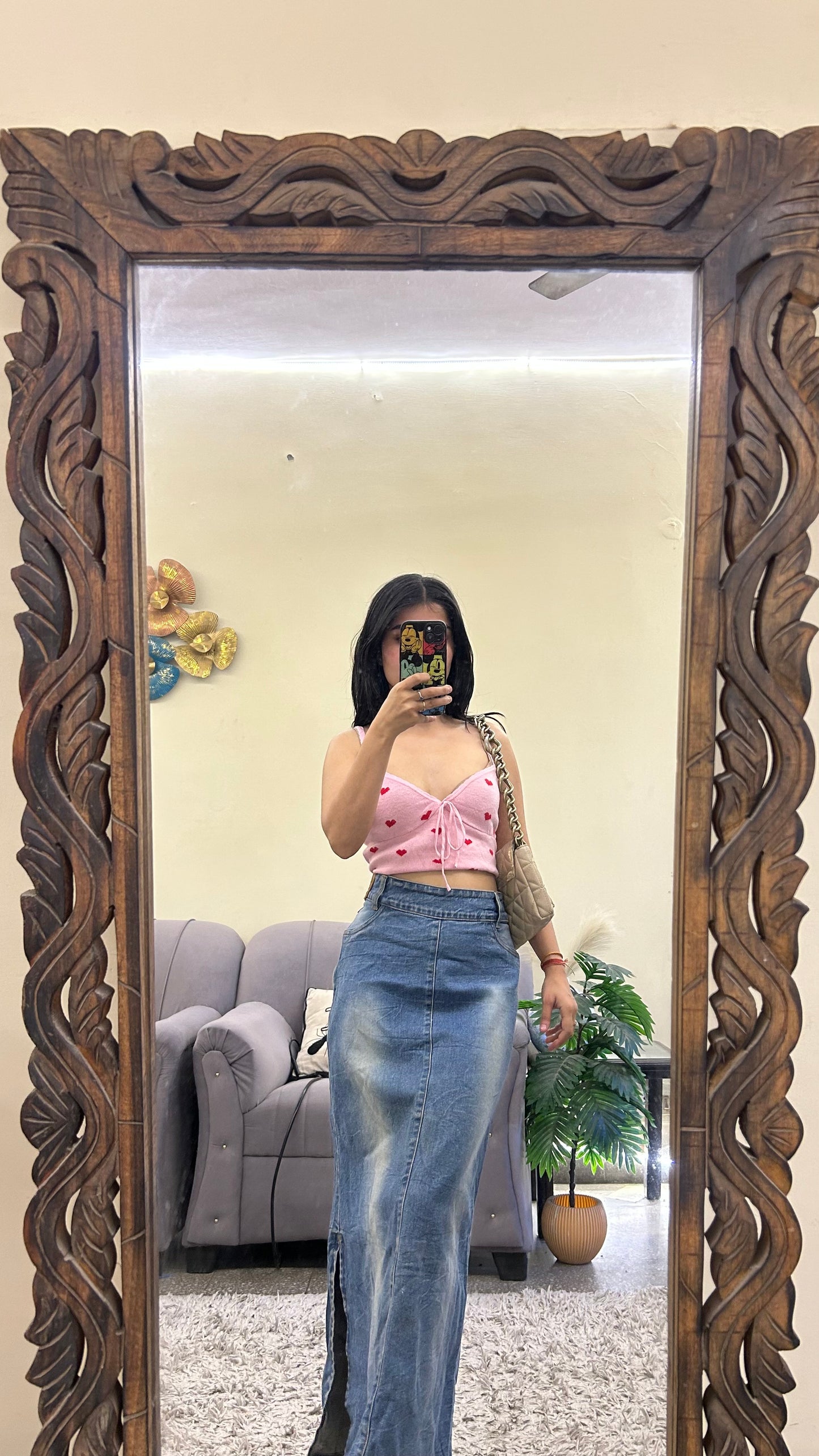 57) korean skirt 32 waist/l:35