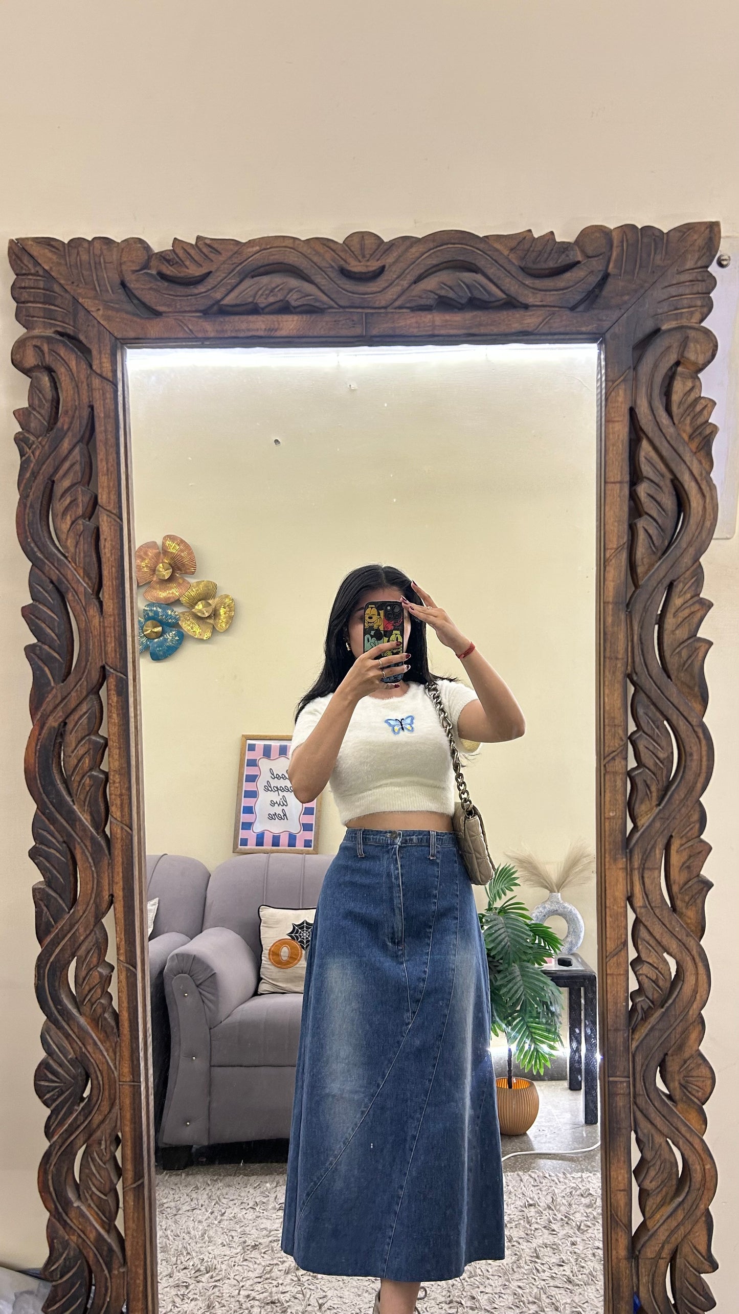 89) Korean skirt 30 waist/l:29!