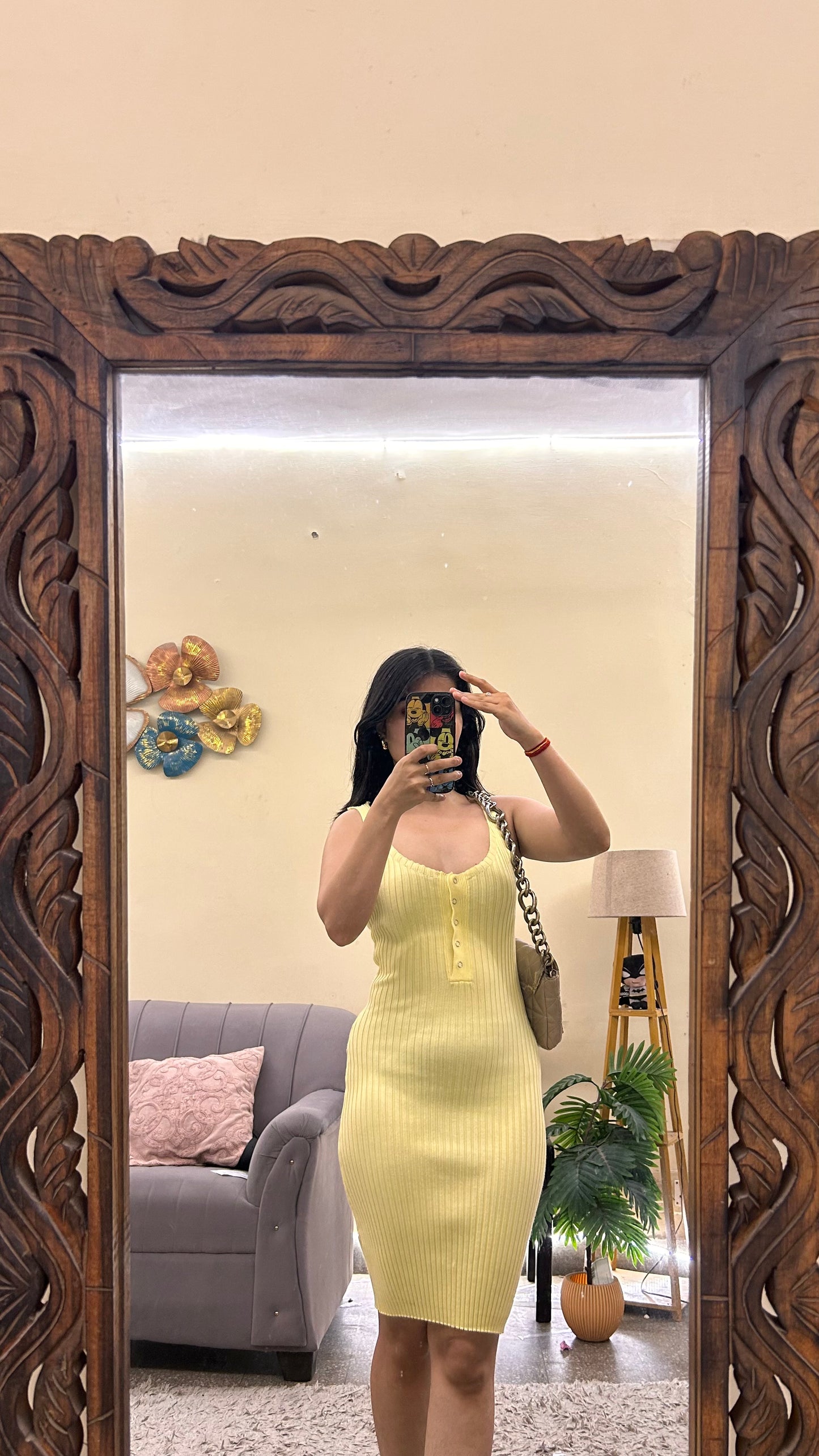 130 cute short dress bust-28-30 / L -34