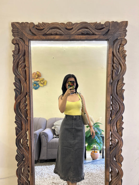 56) Korean skirt 28 waist/l:25