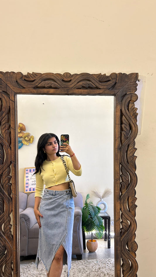 19) Korean skirt 26 waist/l:27
