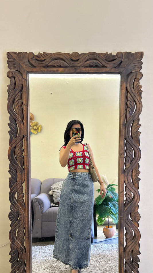 58) Korean skirt 32 waist/l:30