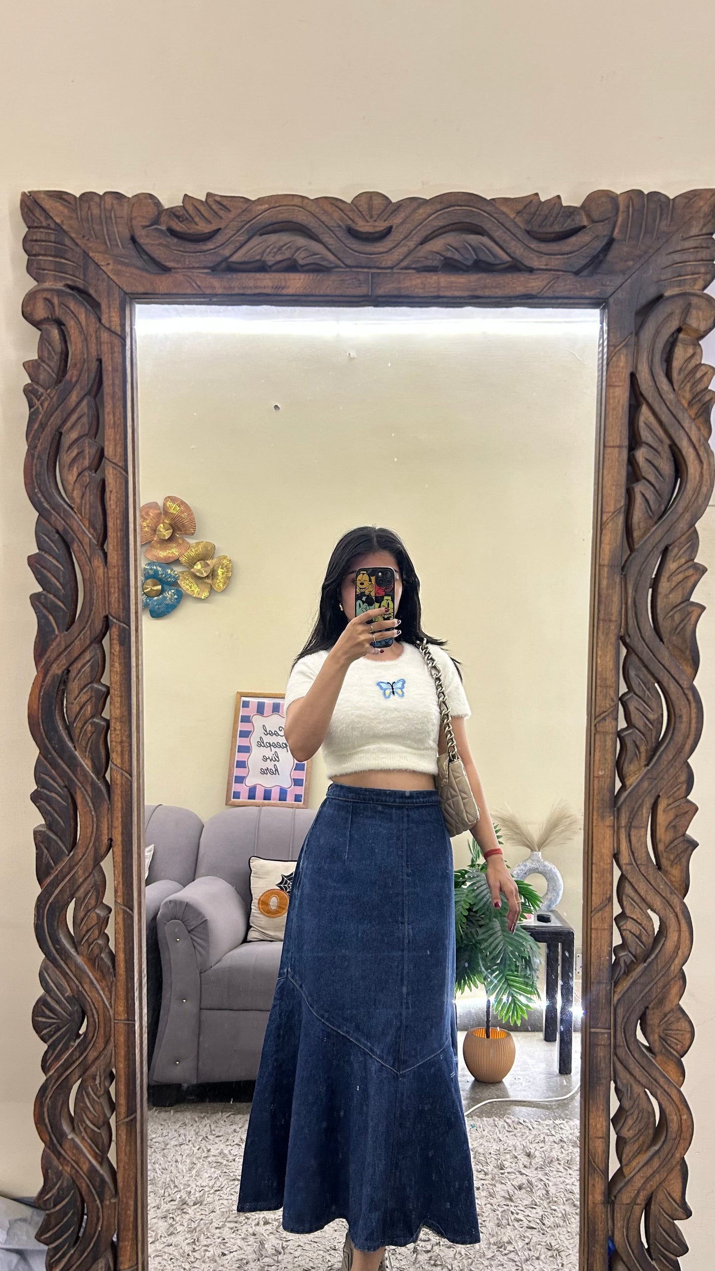 82) Korean skirt 30 waist/l:32