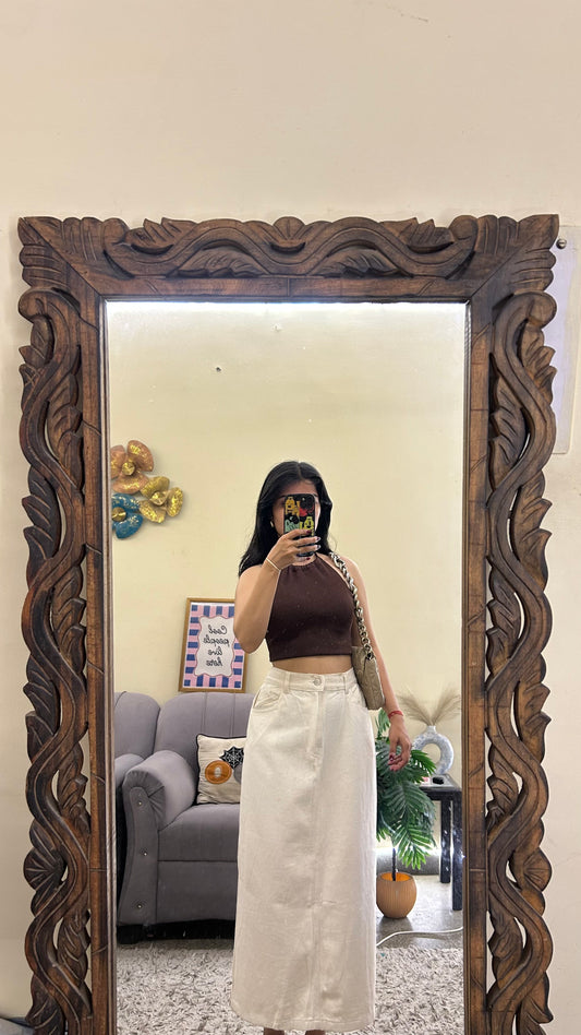 64) Korean skirt 30-31 waist/l:31