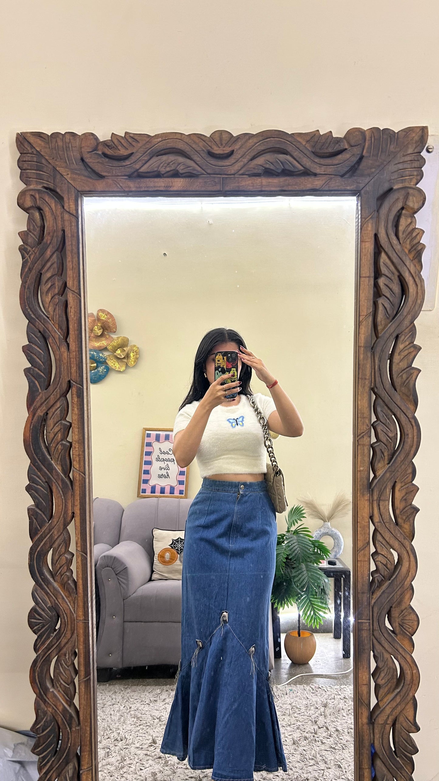 85) Korean skirt 24 waist/l:32
