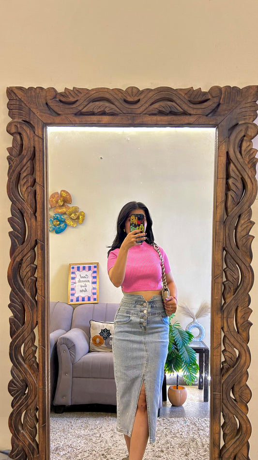 7) Korean skirt 24 waist/l:28