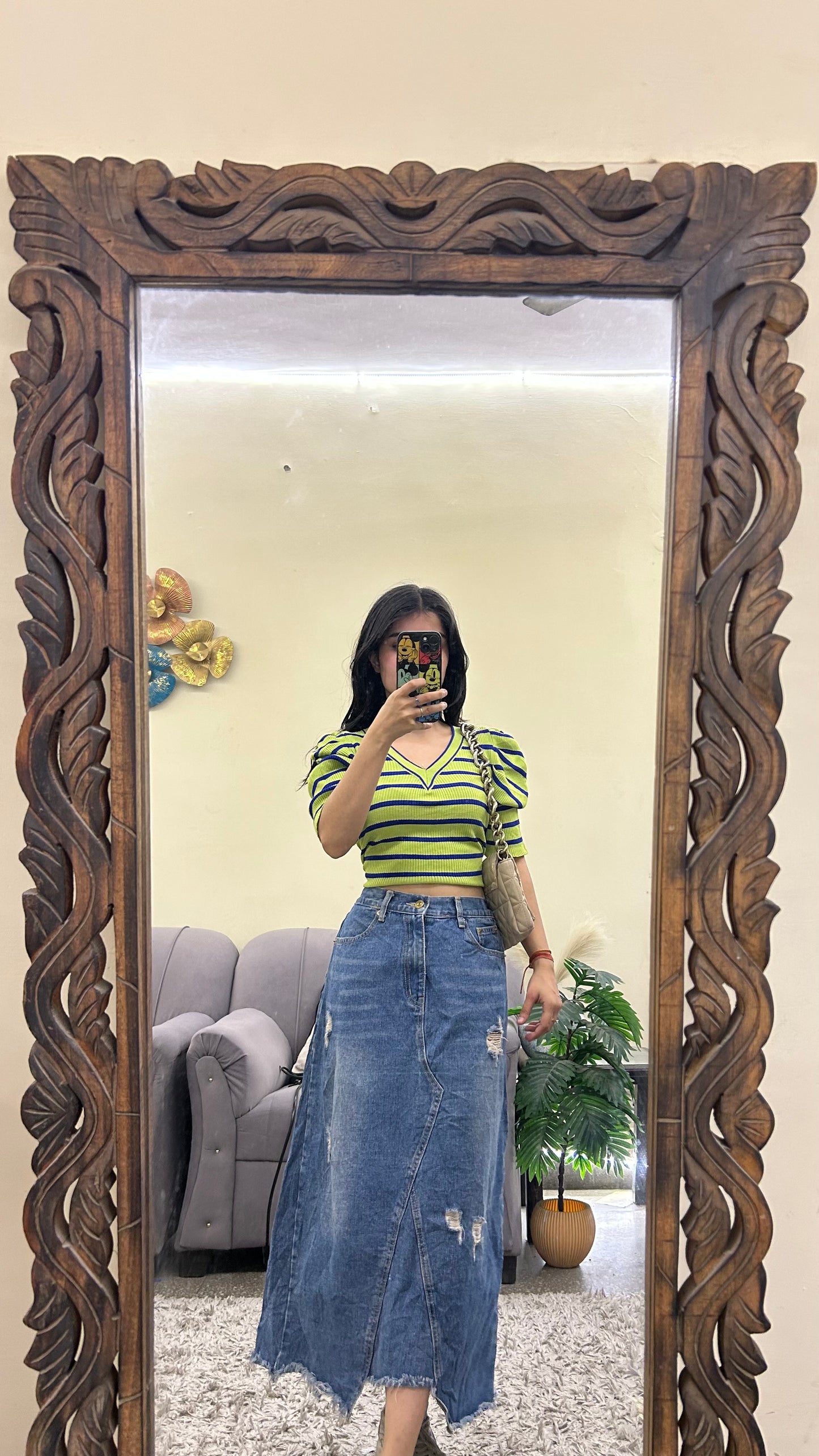 82) korean skirt 28 waist/l:31