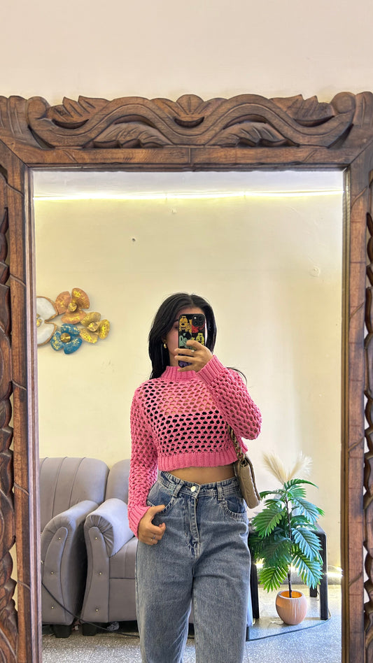 Crochet crop top XS
