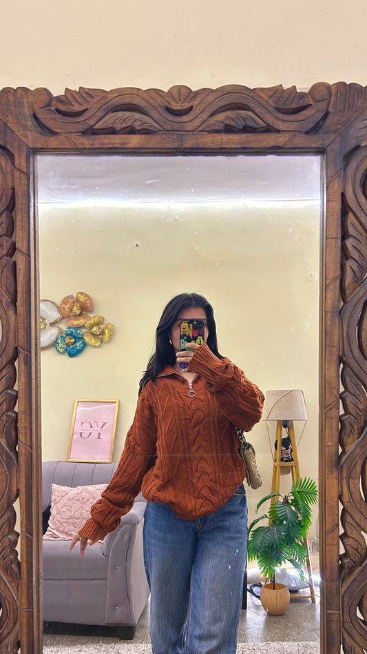 34)pintrest sweater upto size: S-M
