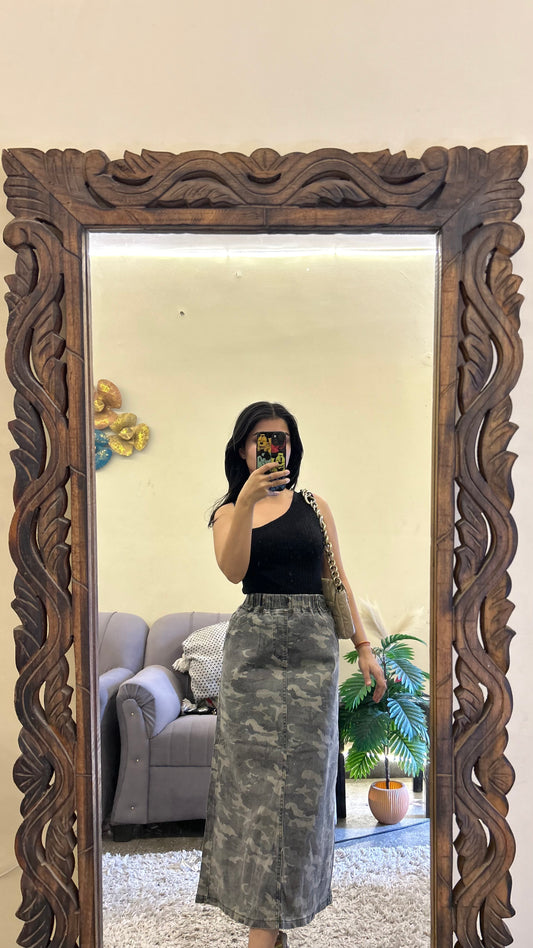 60) Korean skirt 30 waist/l:42