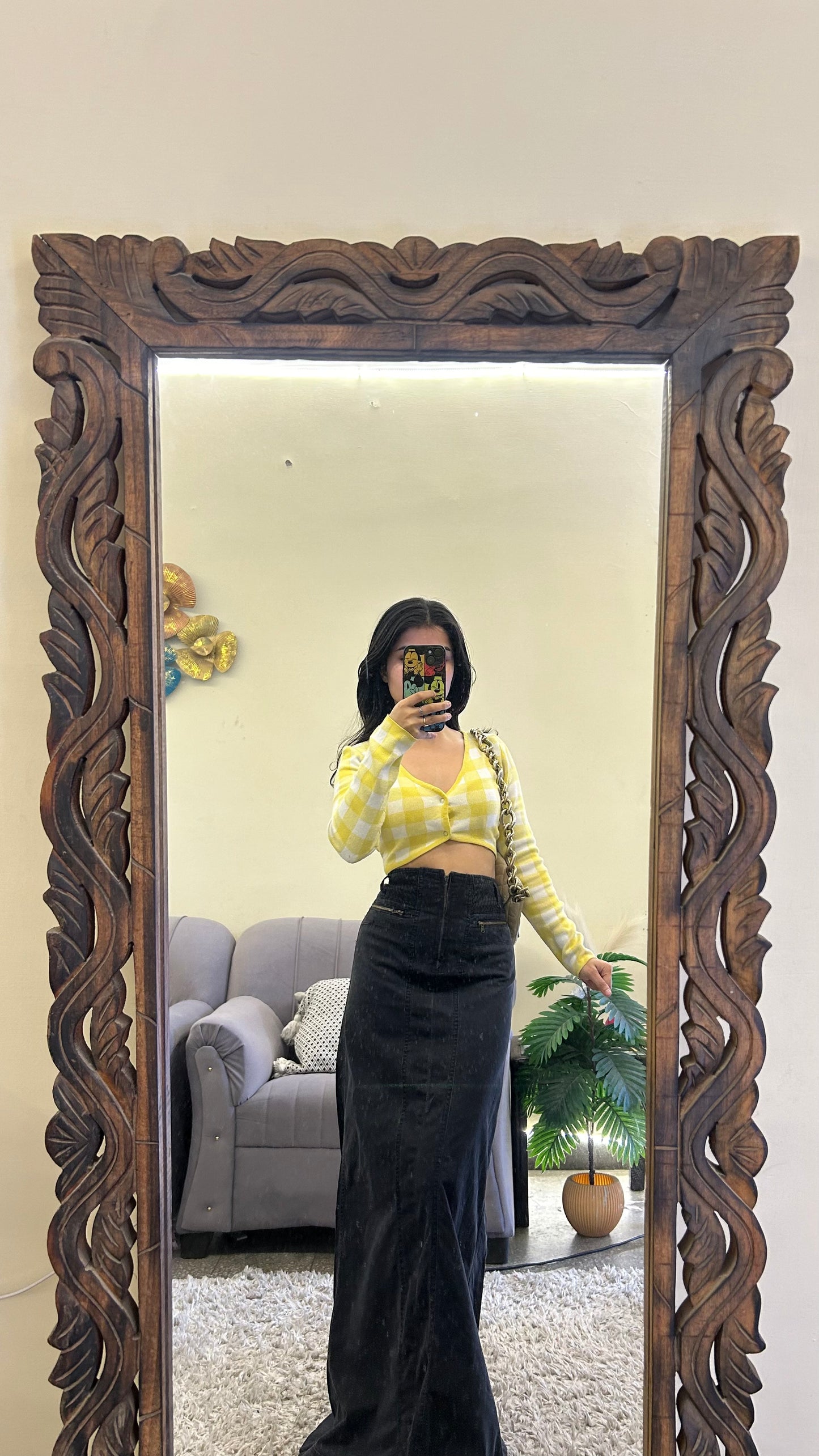23) thrifted Korean skirt 32 waist/l:40