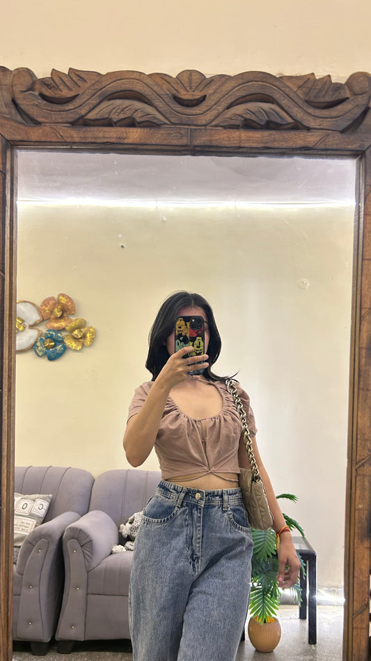 Cute top wrap around top