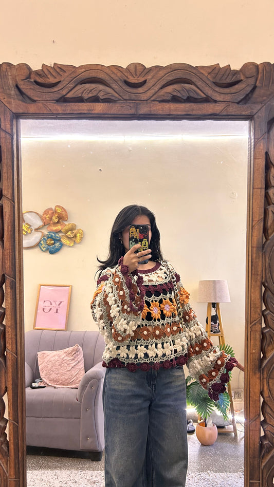 54)Semi winter cute tops🌸zara bust -34 -38
