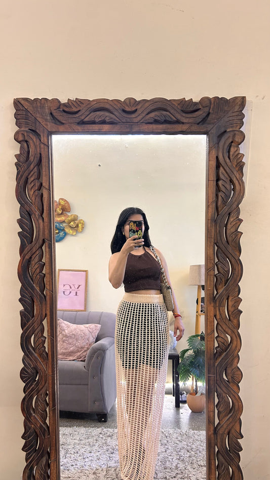 37)crochet skirt without layer waist 26-28 L-42